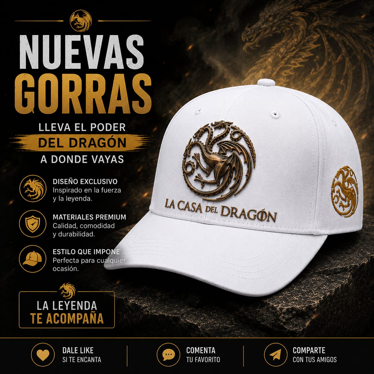 Gorra La Casa del Dragón