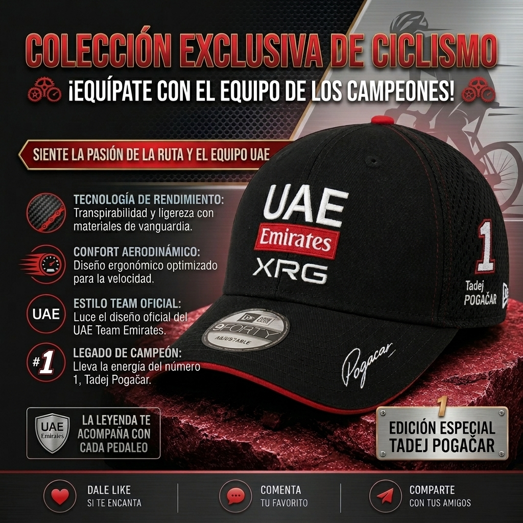 Gorra de ciclismo Pogachar
